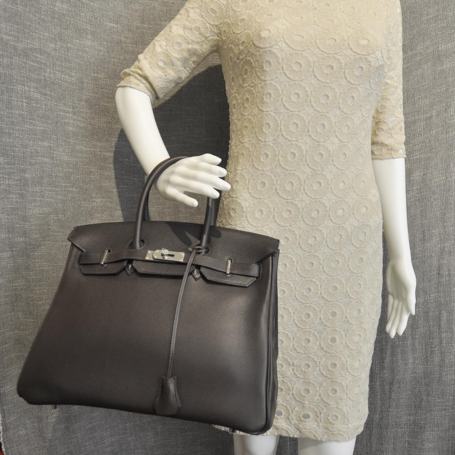 Hermes Chevre de Coromandel Birkin 35 Brown 2 of 12