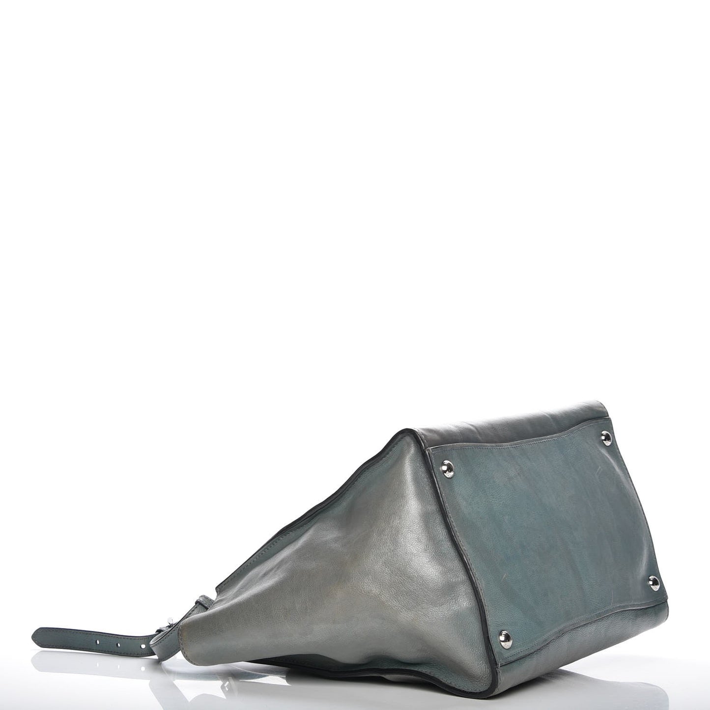 Glace Calf Twin Pocket Tote Marine