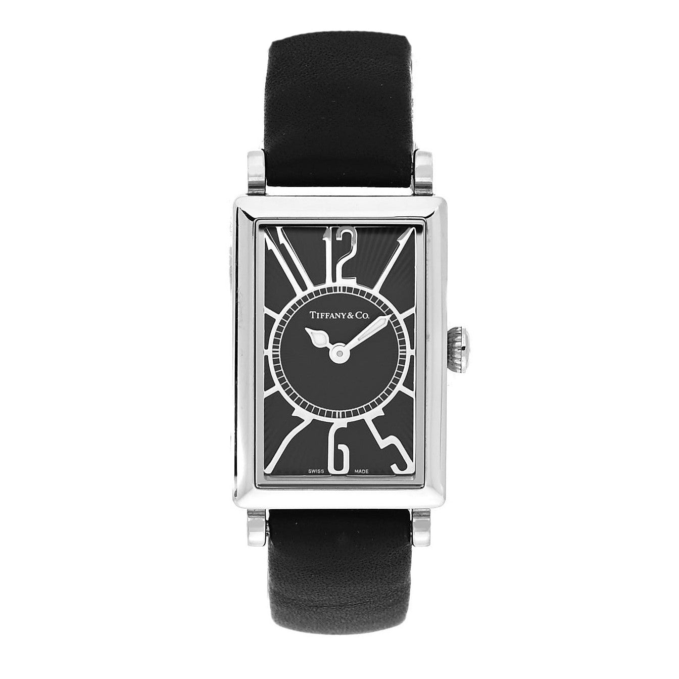 Stainless Steel Calfskin 19mm Gallery Quartz Watch Black