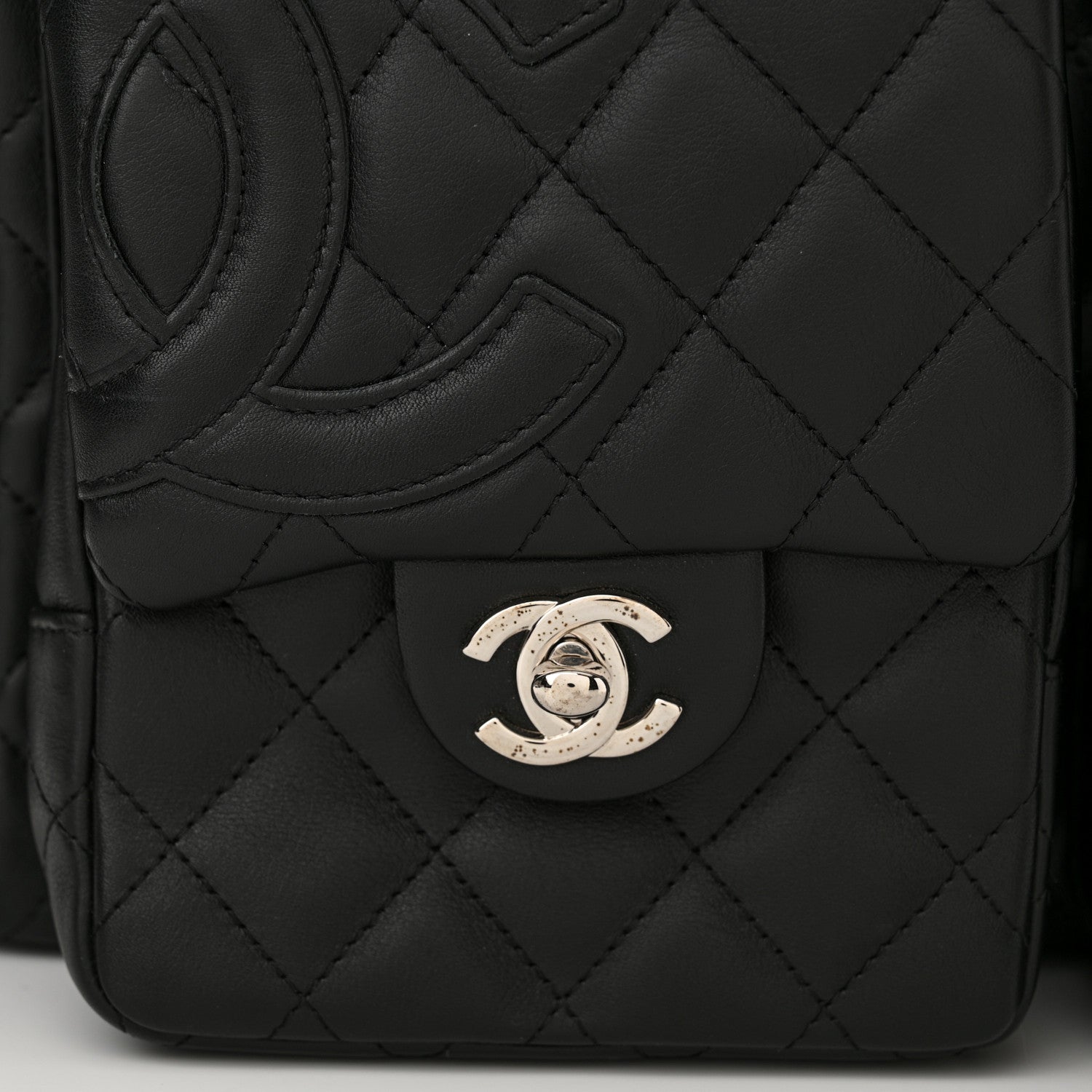 Chanel Calfskin Quilted Large Cambon Multipocket Reporter Black 11 of 12