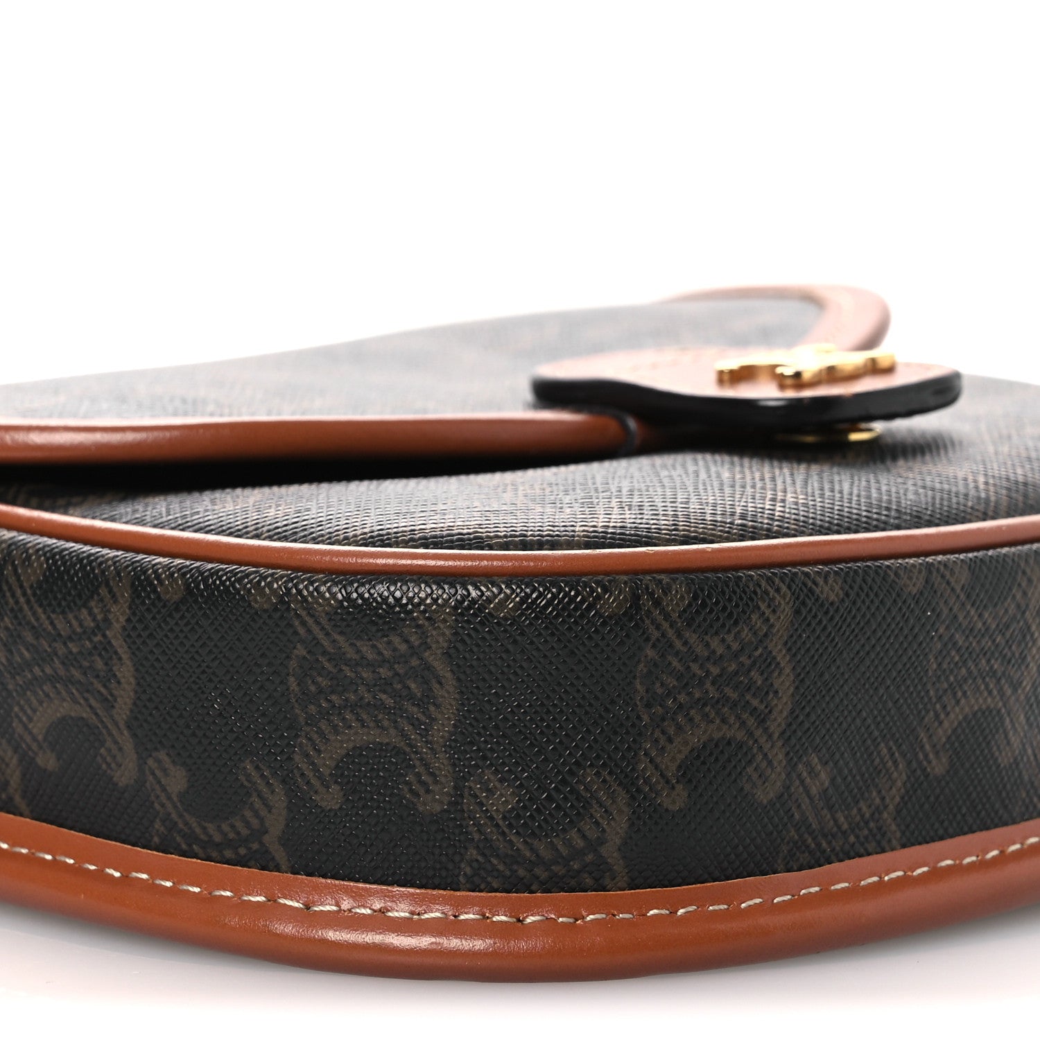 Celine Canvas Calfskin Triomphe Mini Besace Tan 9 of 12