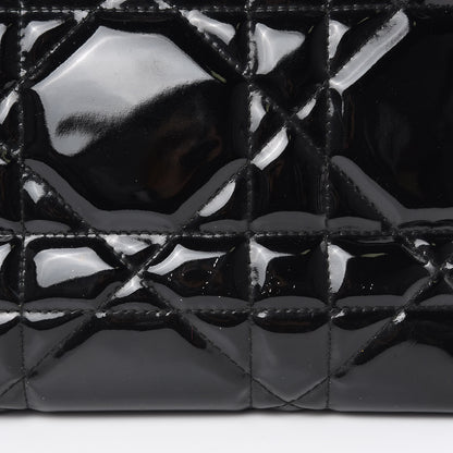 Christian Dior Patent Cannage Medium Granville Tote Black 12 of 16