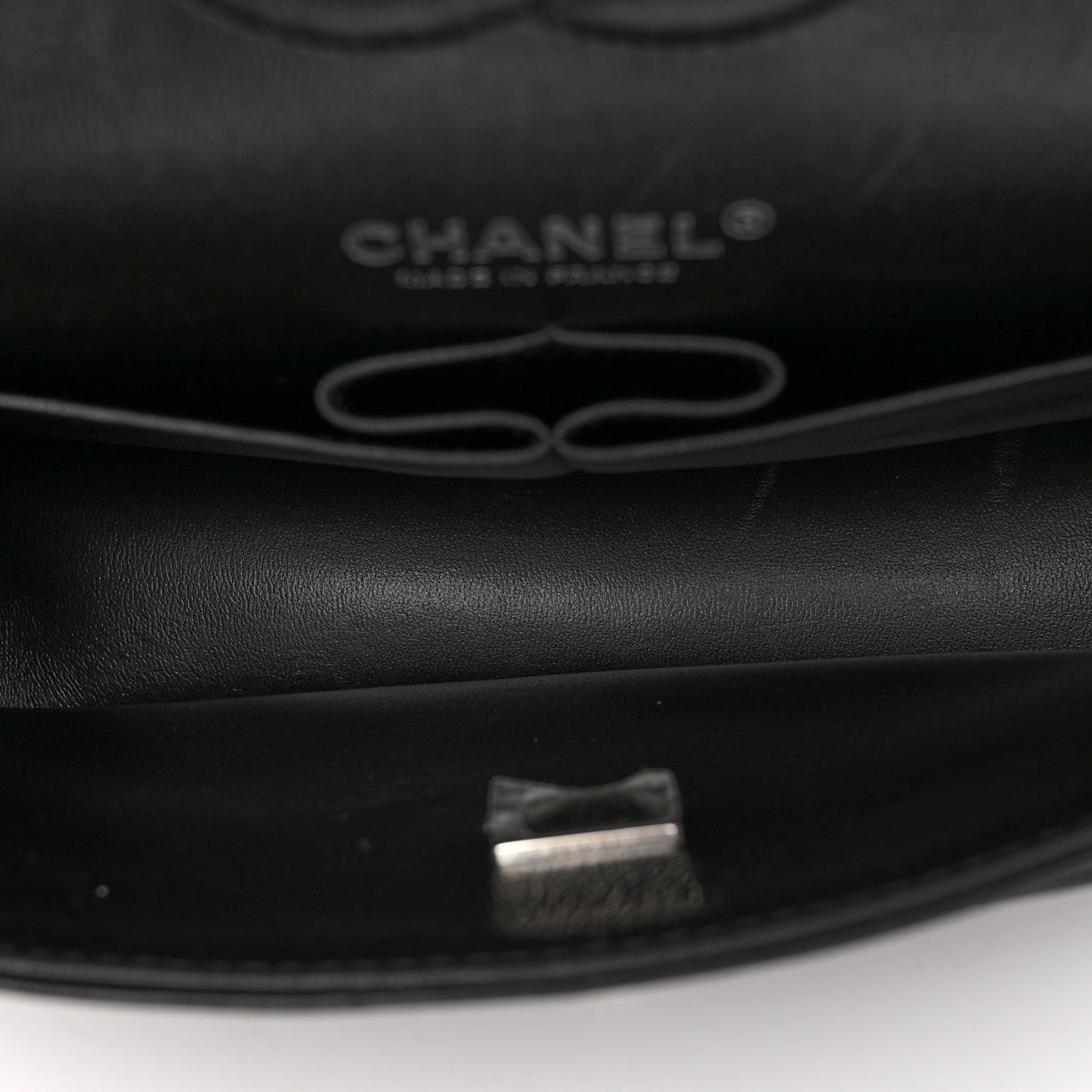 Lambskin Quilted Medium Double Flap So Black