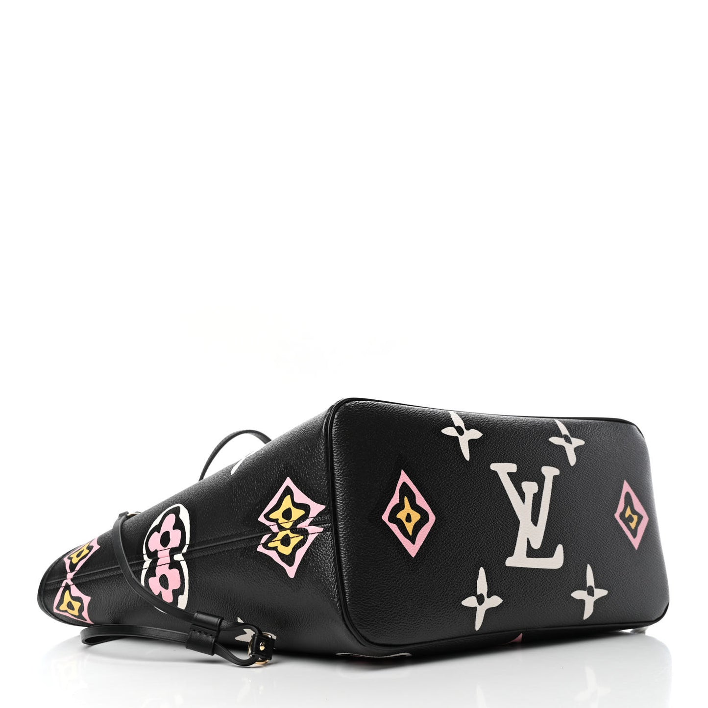 Monogram Giant Wild At Heart Neverfull MM Black