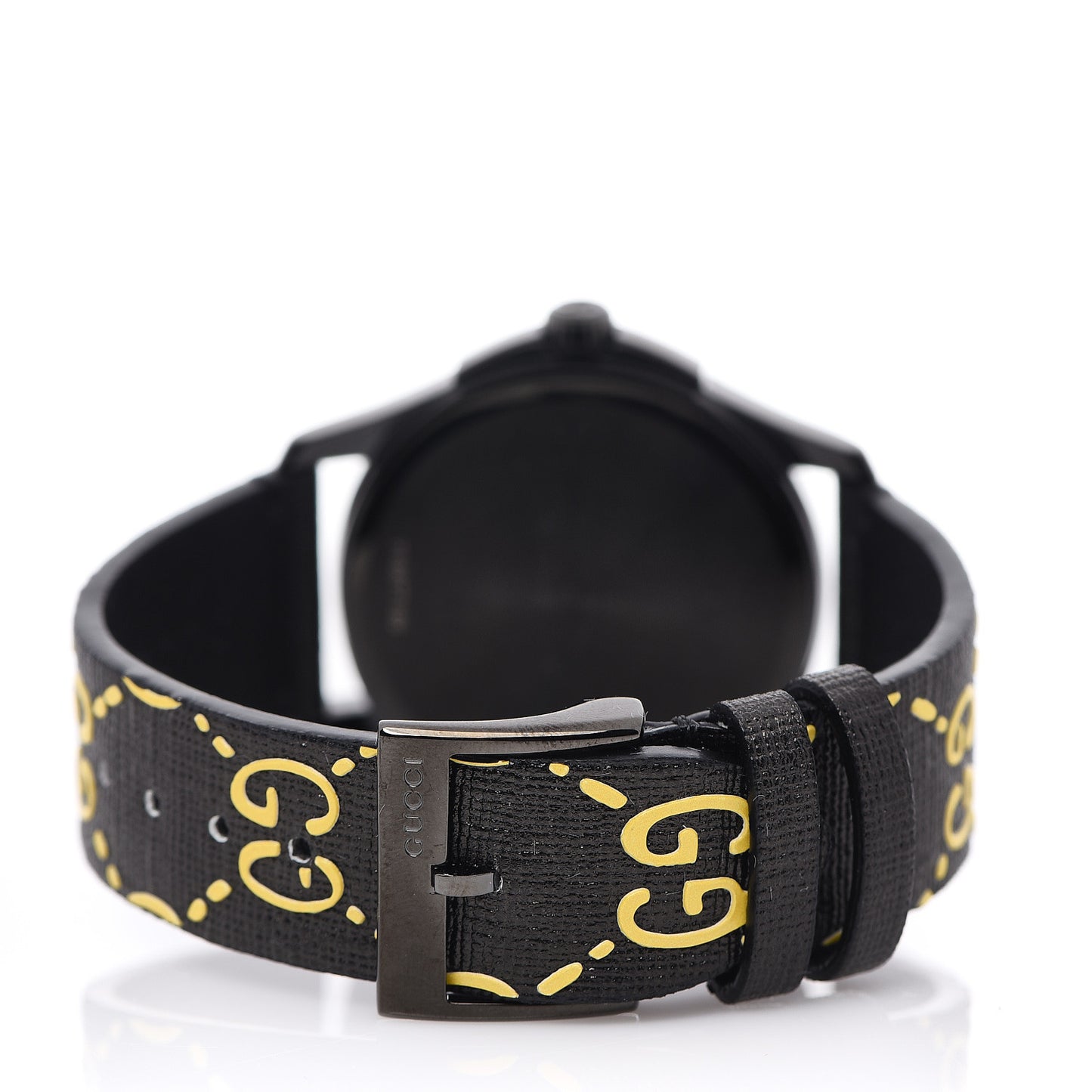 PVD Stainless Steel Canvas 38mm G-Timeless GucciGhost Quartz Watch Black