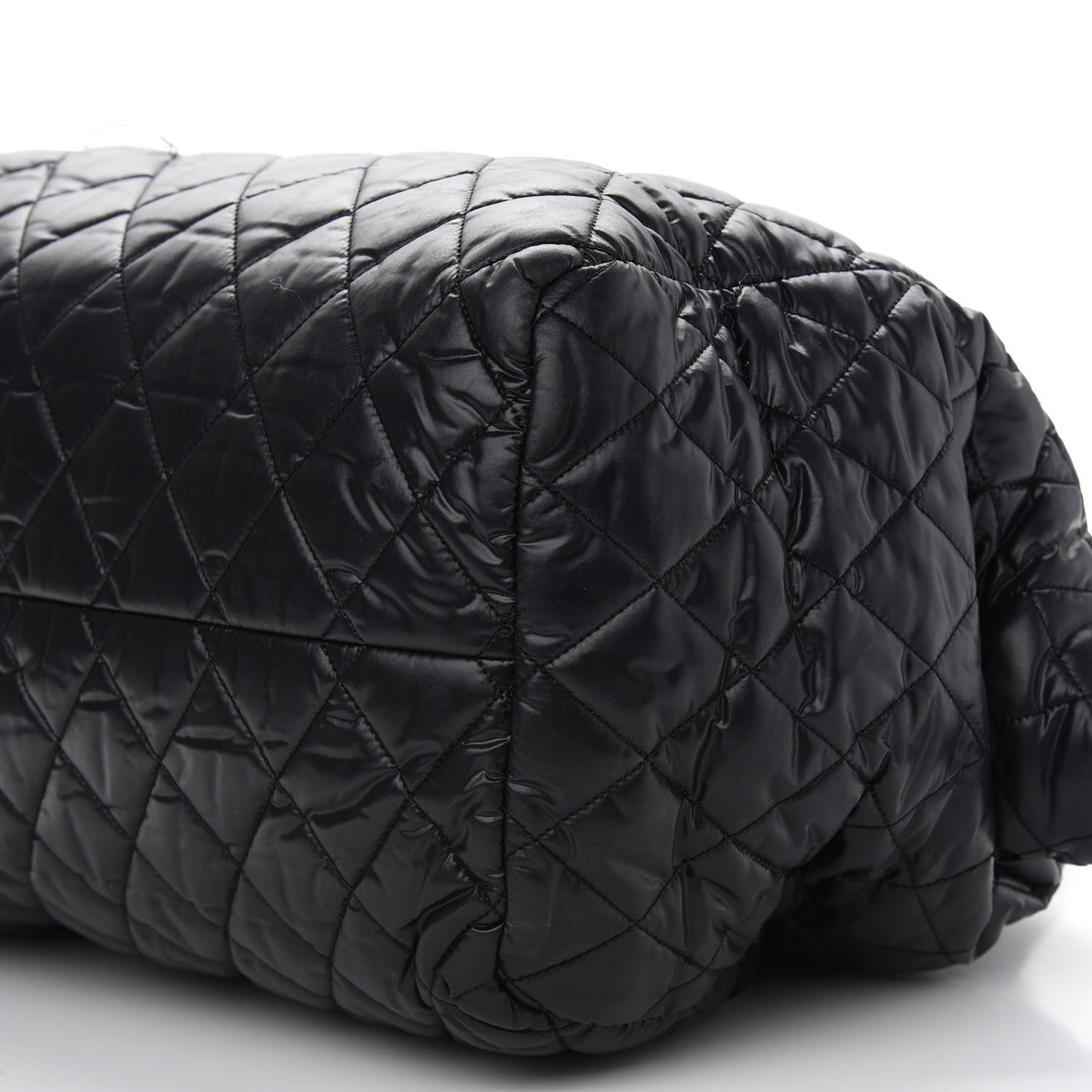 Nylon Quilted Medium Coco Cocoon Tote Black