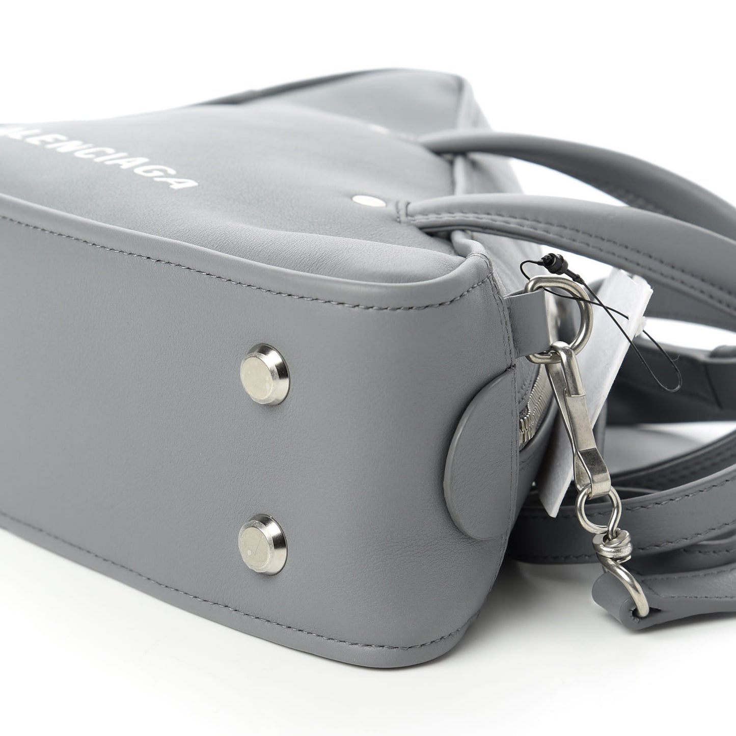 Calfskin S Triangle Duffle Grey