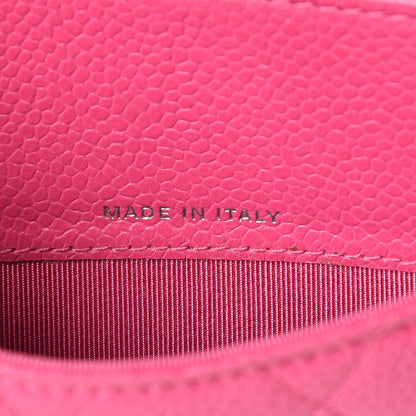 Chanel Caviar Quilted Small Flap Wallet Pink 7 of 22