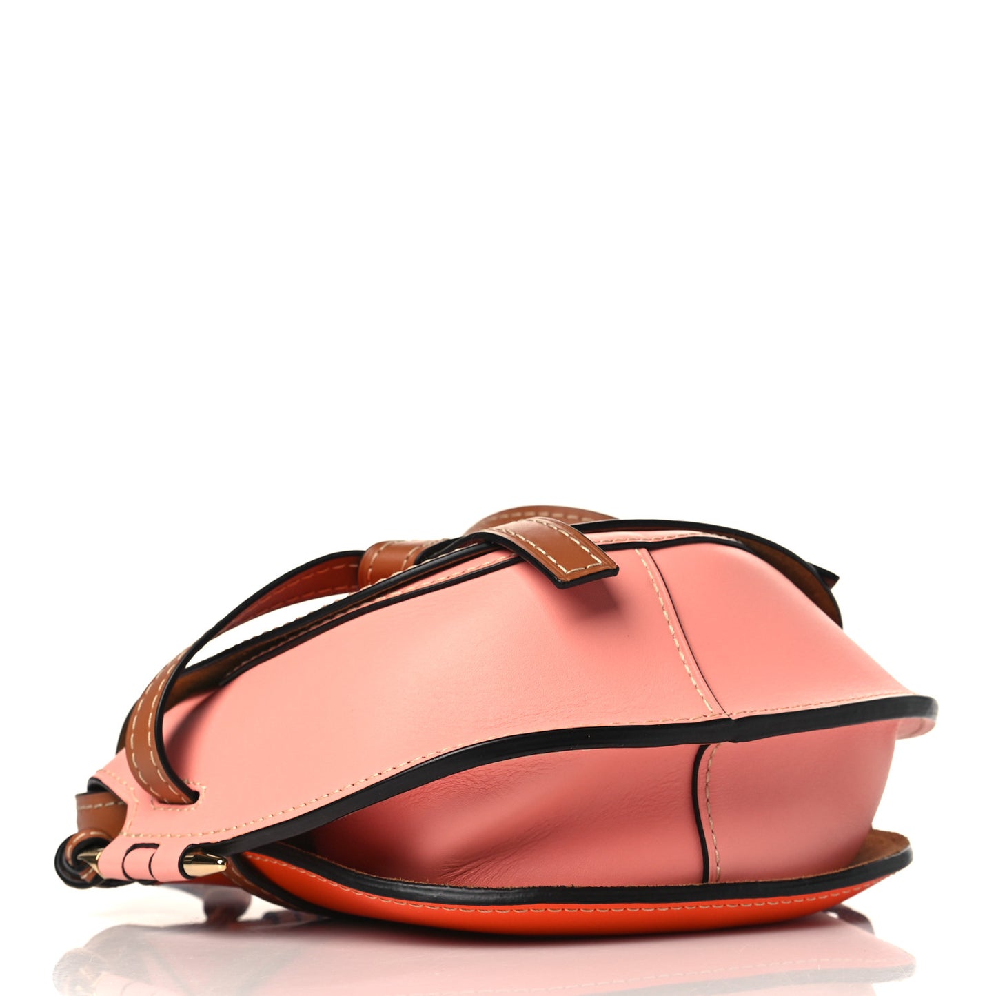 Calfskin Small Gate Crossbody Bag Orange Blossom