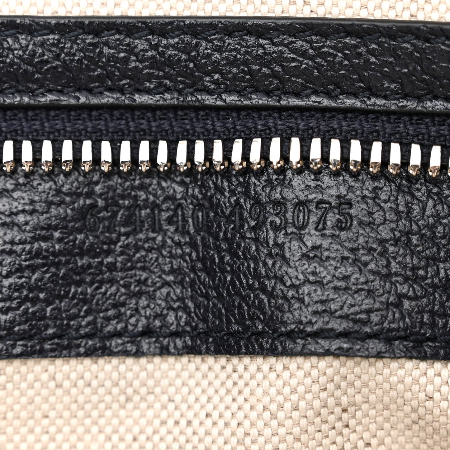 GG Supreme Monogram Textured Dollar Calfskin Web Retro Interlocking G Business Case Beige Blue