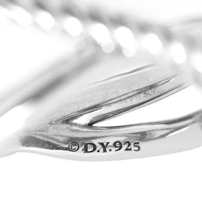 David Yurman Sterling Silver Prasiolite 11mm Infinity Ring 56 7.75 4 of 4