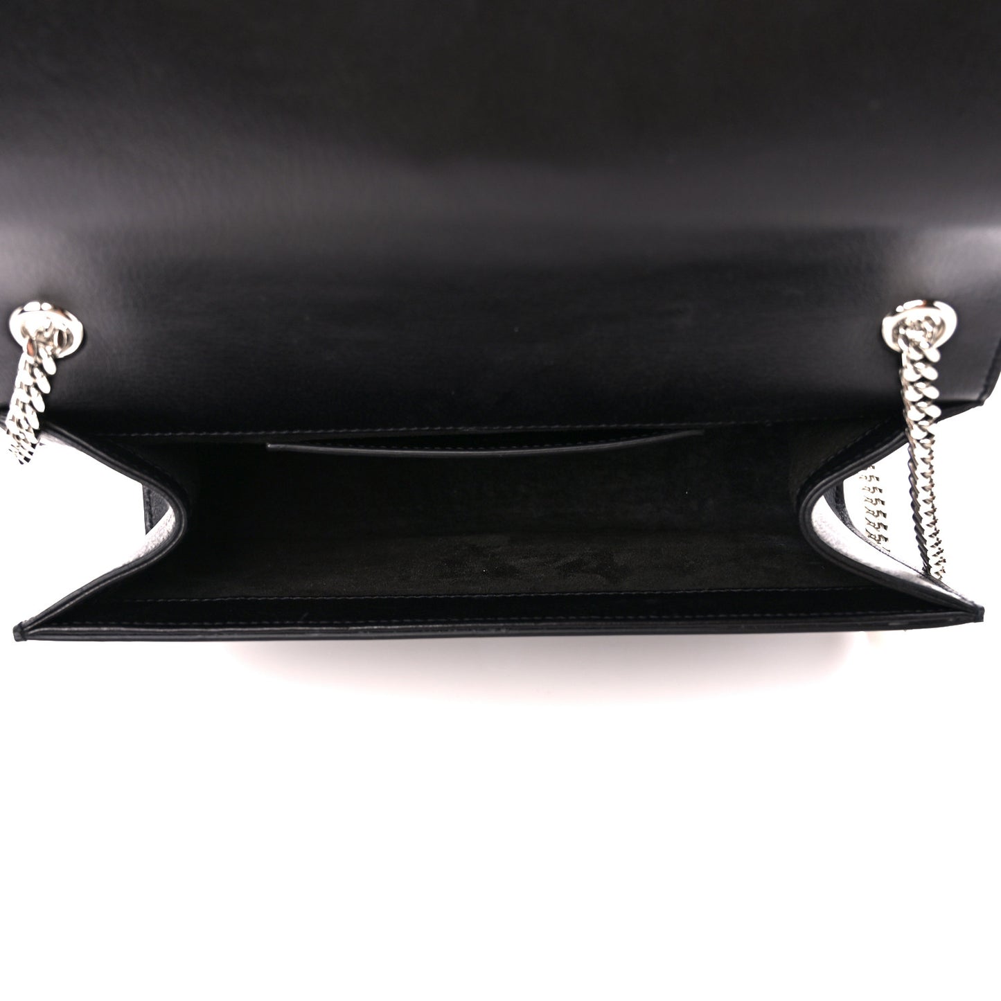 Calfskin Crystal Star Medium Monogram Kate Satchel Black