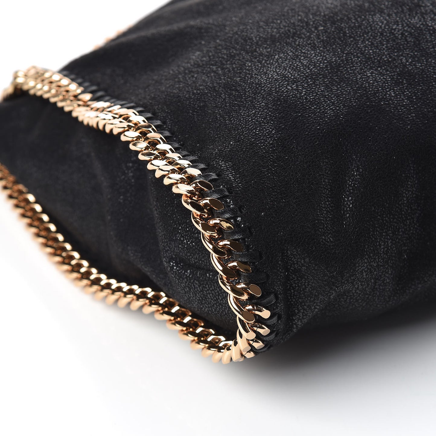 Shaggy Deer Falabella Fold Over Tote Black