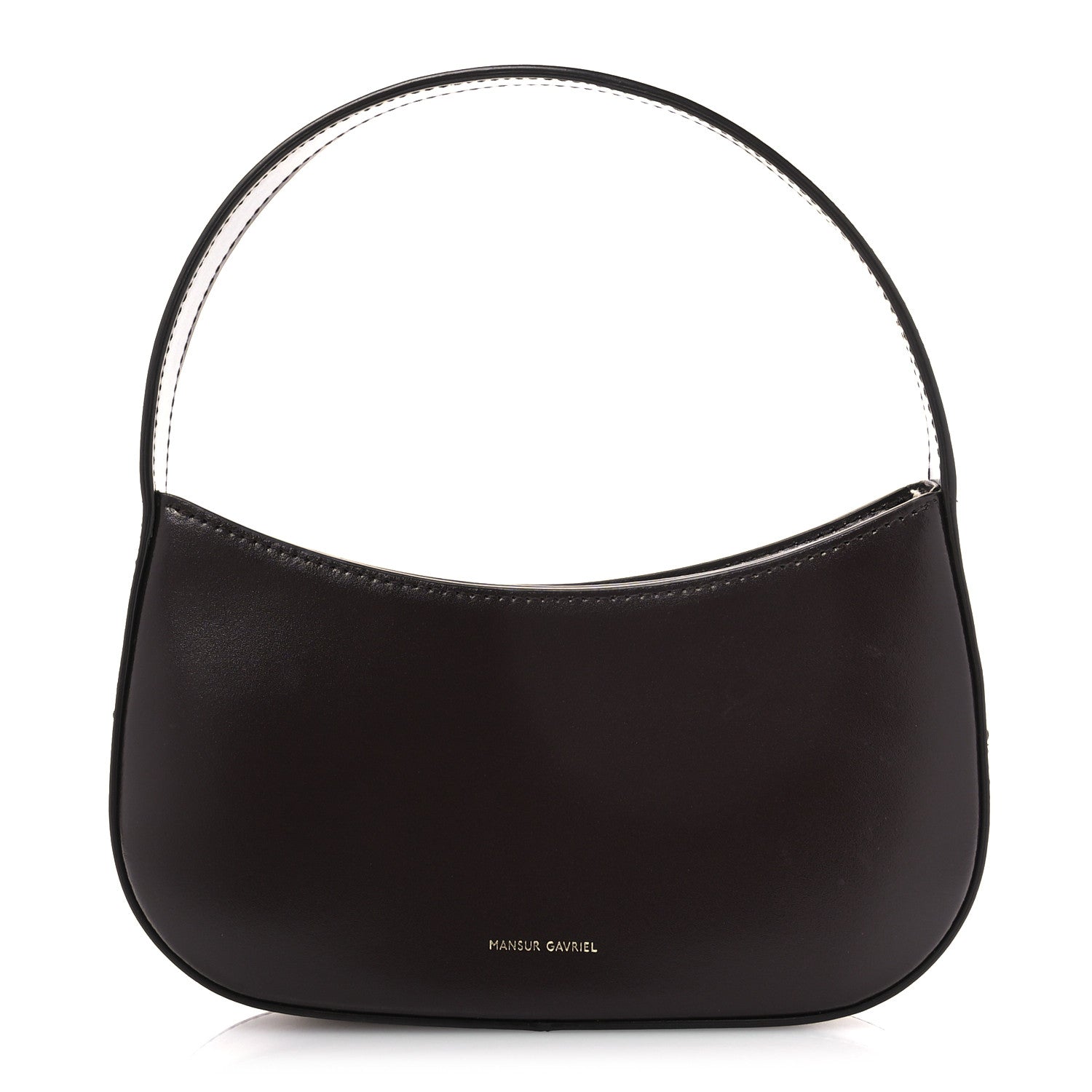 Mansur Gavriel Calfskin Bonbon Top Handle Bag Aubergine 1 of 9