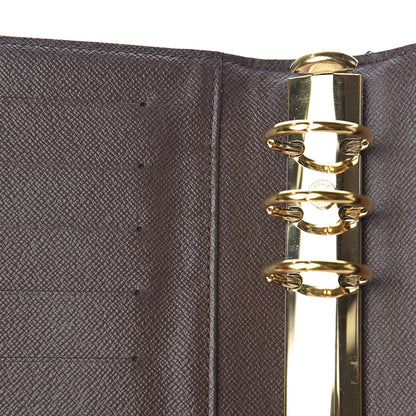 Louis Vuitton Damier Ebene Medium Ring Agenda Cover 10 of 15
