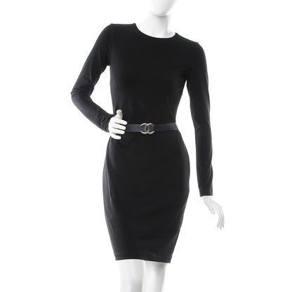 Chanel Calfskin CC Reversible Belt 90 36 Black Navy 2 of 7
