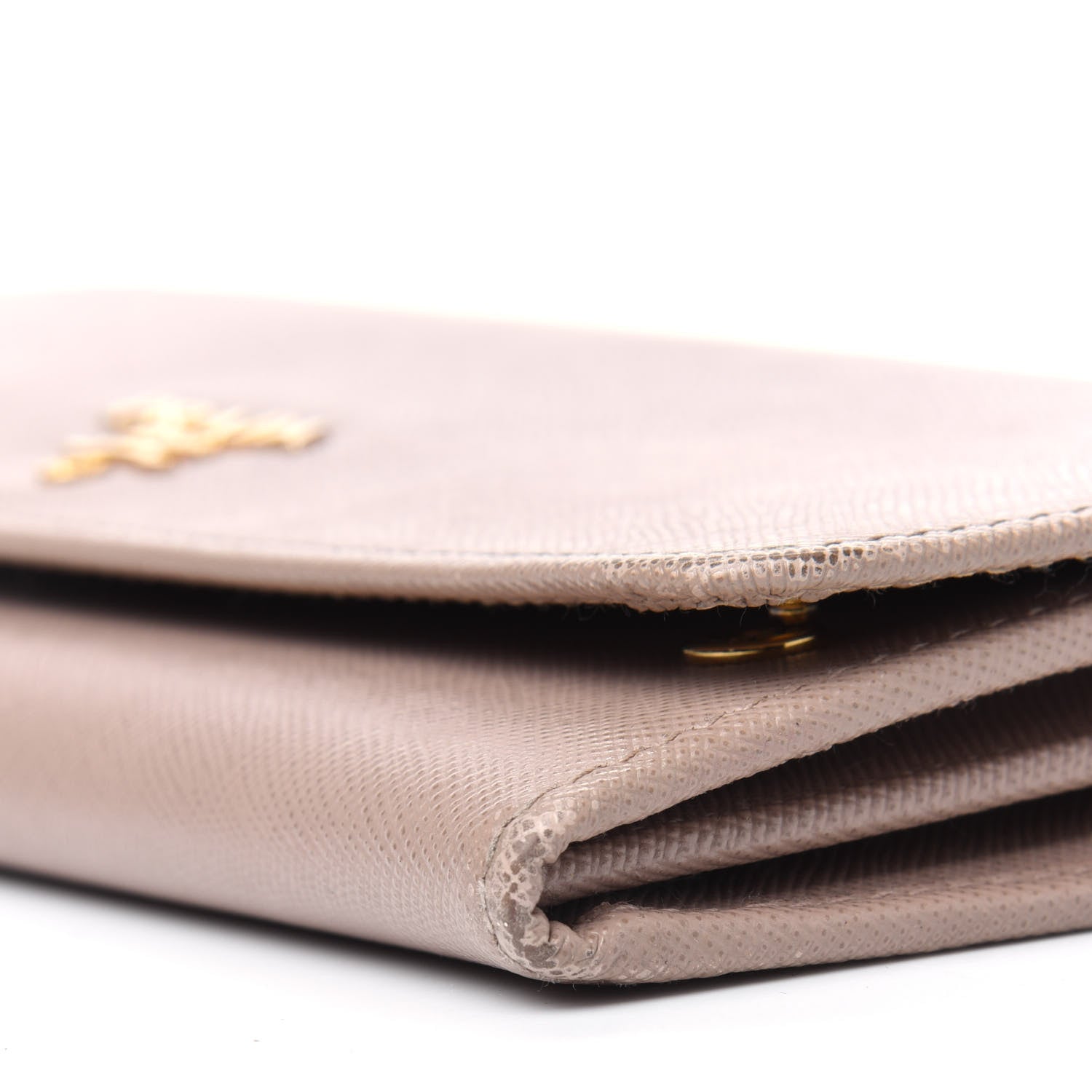 Prada Saffiano Metal Oro Chain Wallet Cammeo 10 of 16