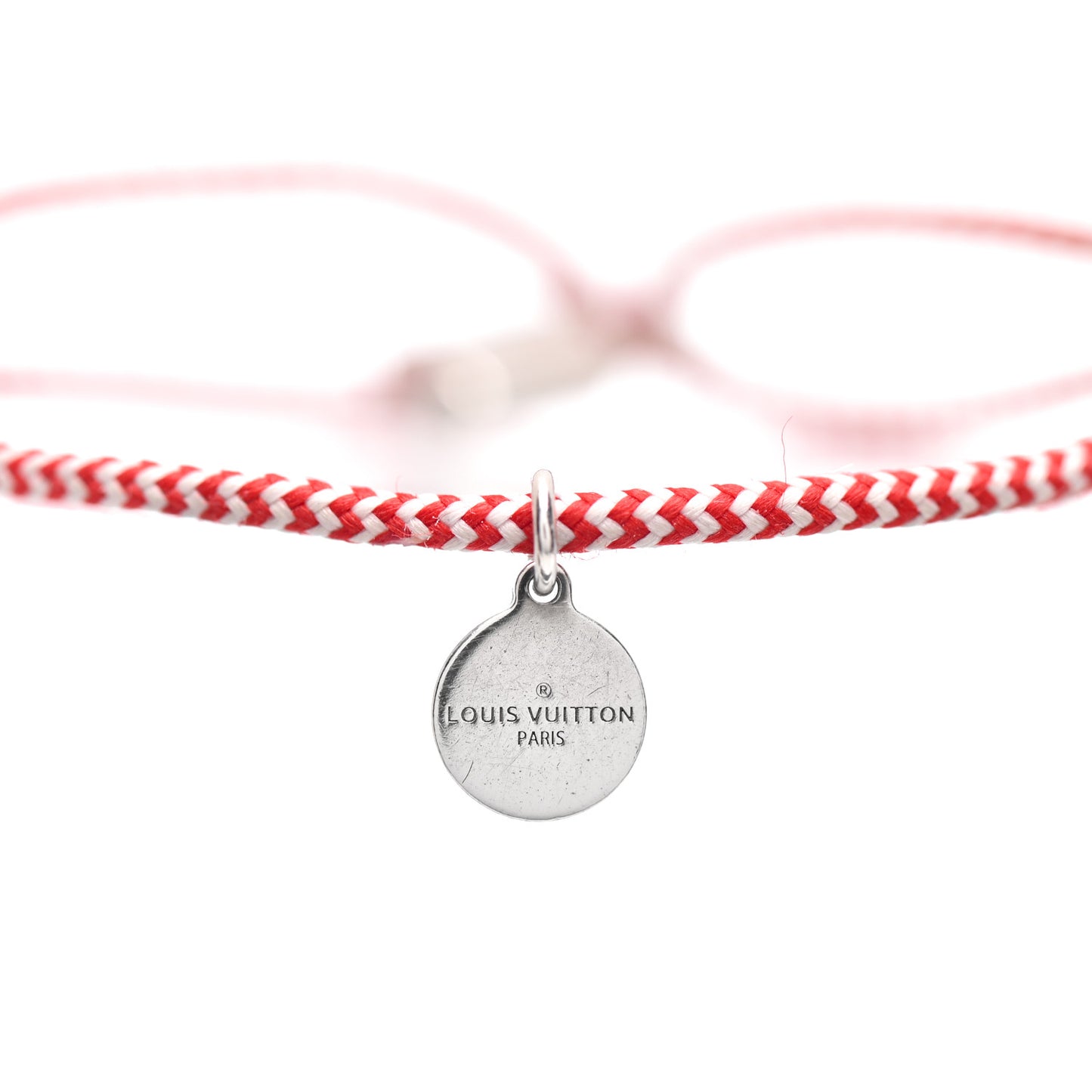 X UNICEF Sterling Silver Lockit Bracelet Red White