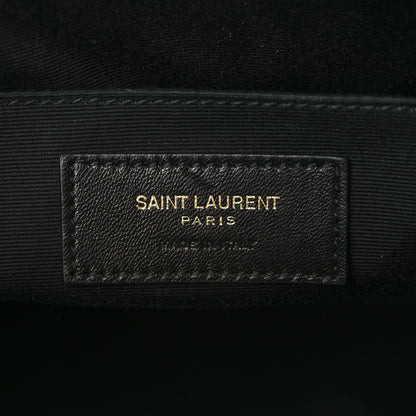 Saint Laurent Metallic Calfskin Matelasse Monogram Lou Camera Bag Platino 6 of 10