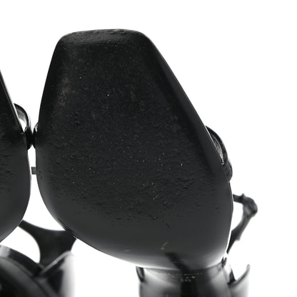 Saint Laurent Patent Calfskin Opyum 110 Sandals 38 Black 6 of 11