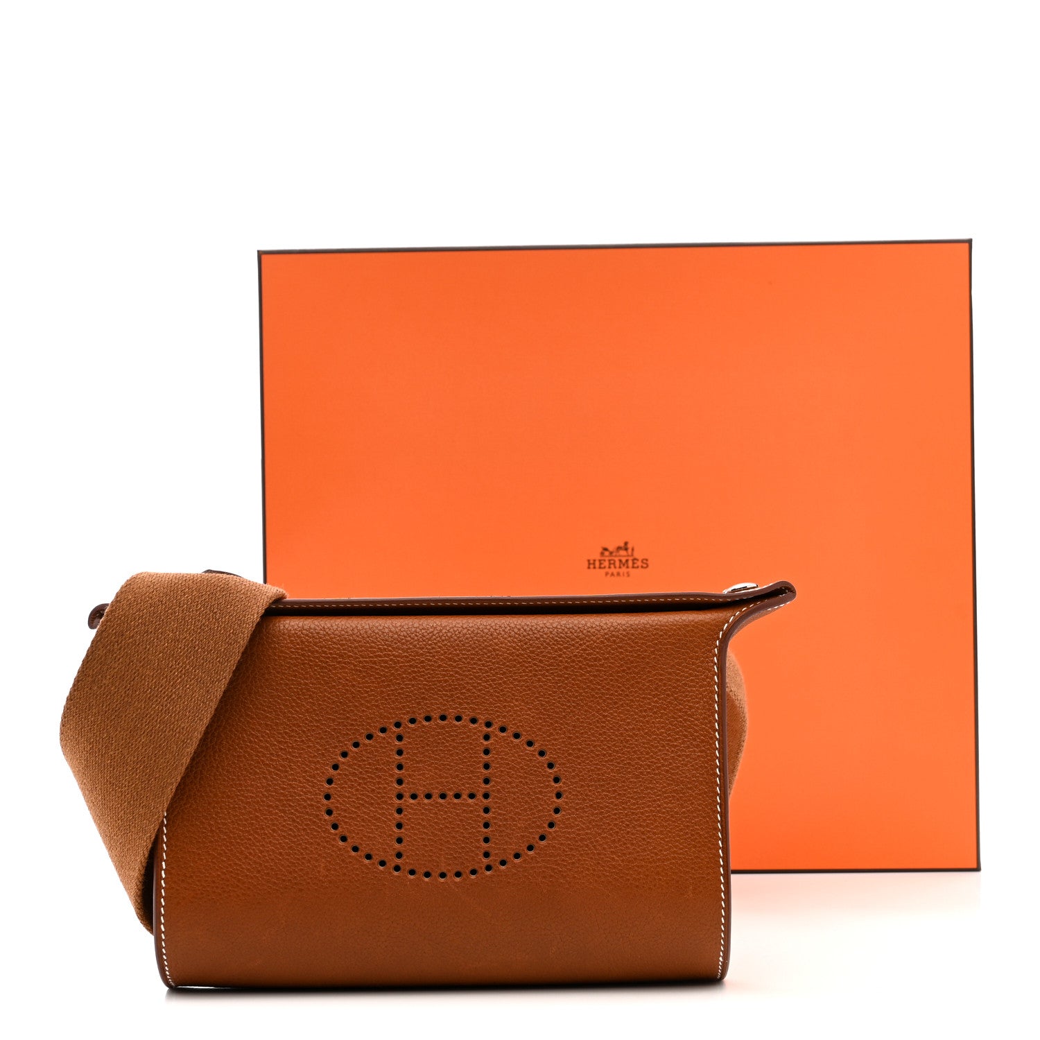 Hermes Barenia Faubourg Videpoches Fauve Gold 13 of 13