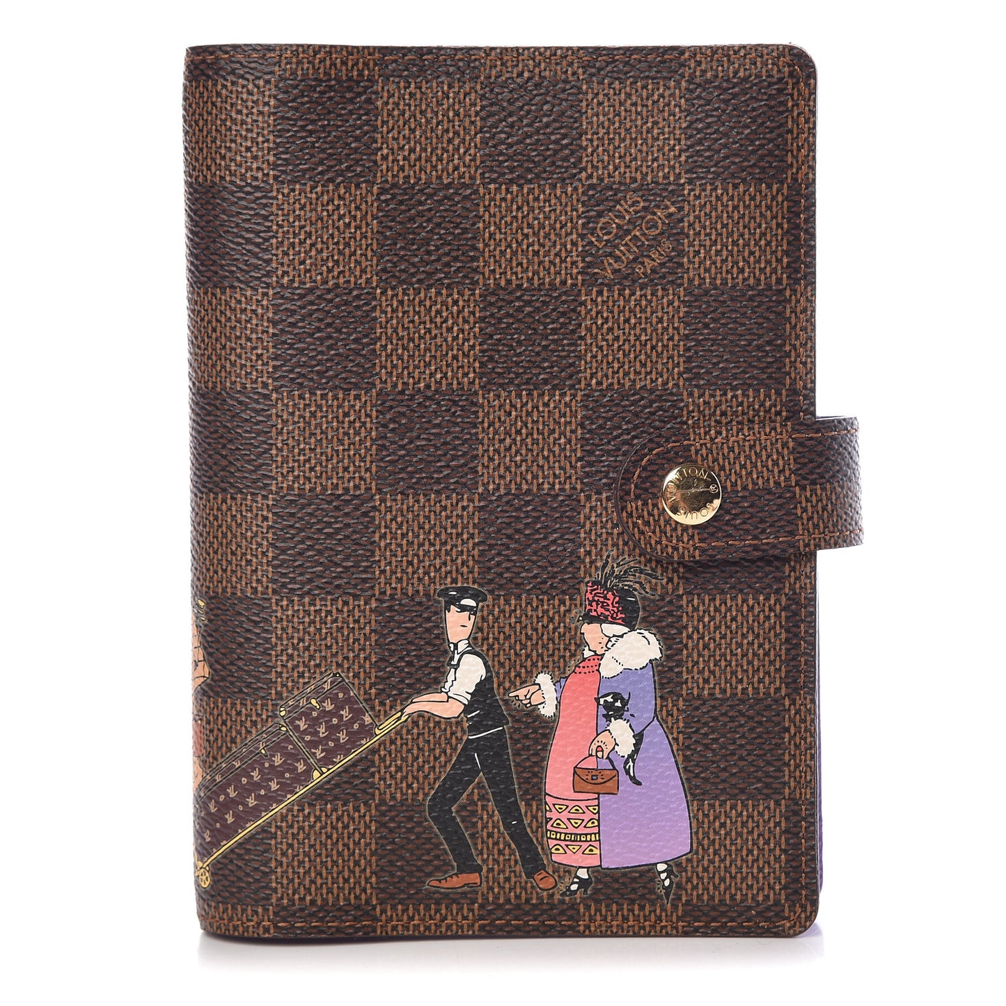 Damier Ebene Illustre Small Ring Agenda