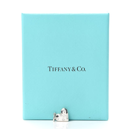 Tiffany Sterling Silver Diamond Etoile Heart Charm 5 of 5