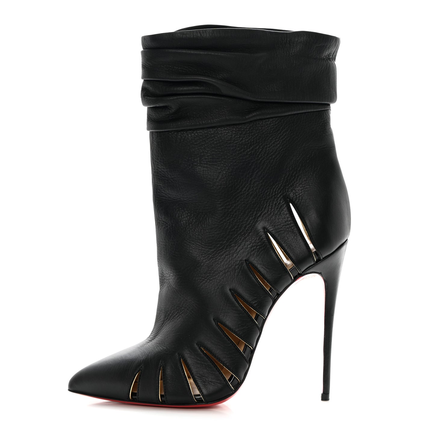 Calfskin Chiffon Fontabooty 120 Ankle Booties 38 Black