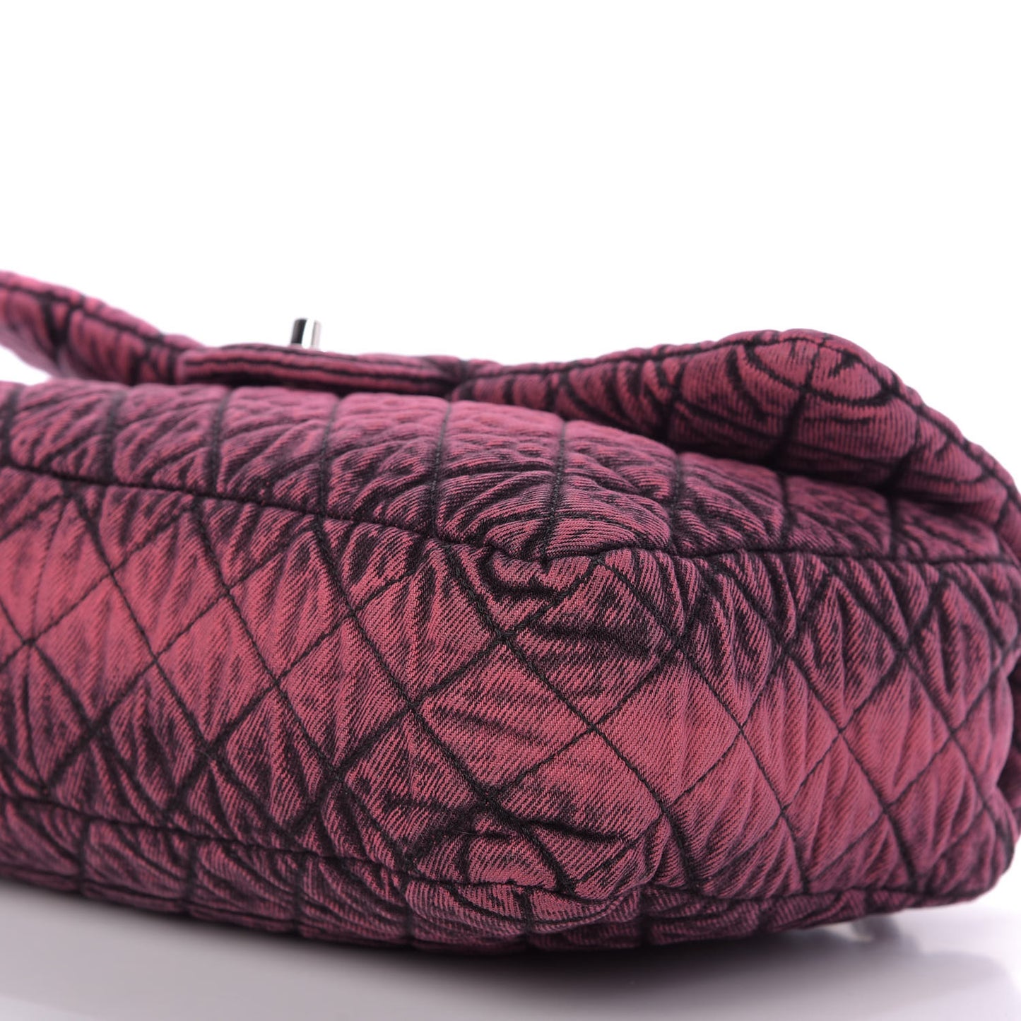 Denim Quilted Denimpression Flap Red Black