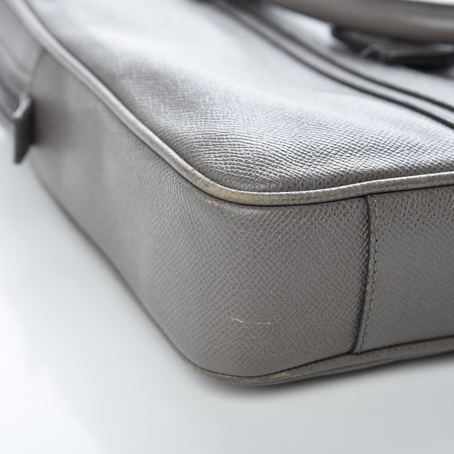 Burberry Textured Calfskin Briefcase Grey 11 of 17