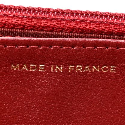 Chanel Caviar Quilted Boy Wallet On Chain WOC Red 8 of 13