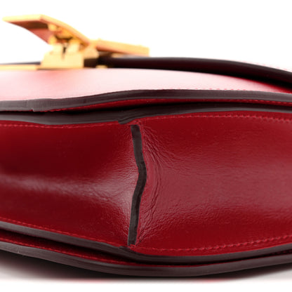 Celine Box Calfskin Medium Classic Box Flap Bag Red 10 of 12