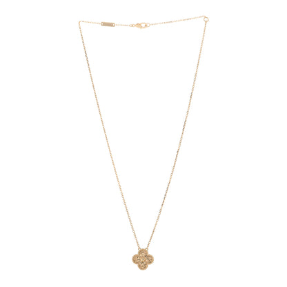 Van Cleef & Arpels 18K Yellow Gold Vintage Alhambra Pendant Necklace 2 of 5