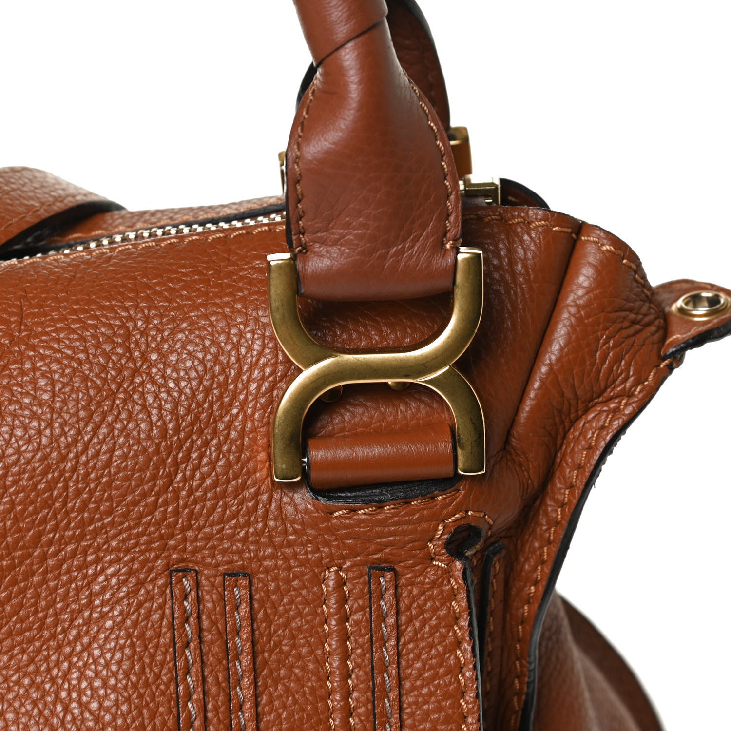Chloe Calfskin Medium Marcie Satchel Tan 11 of 15