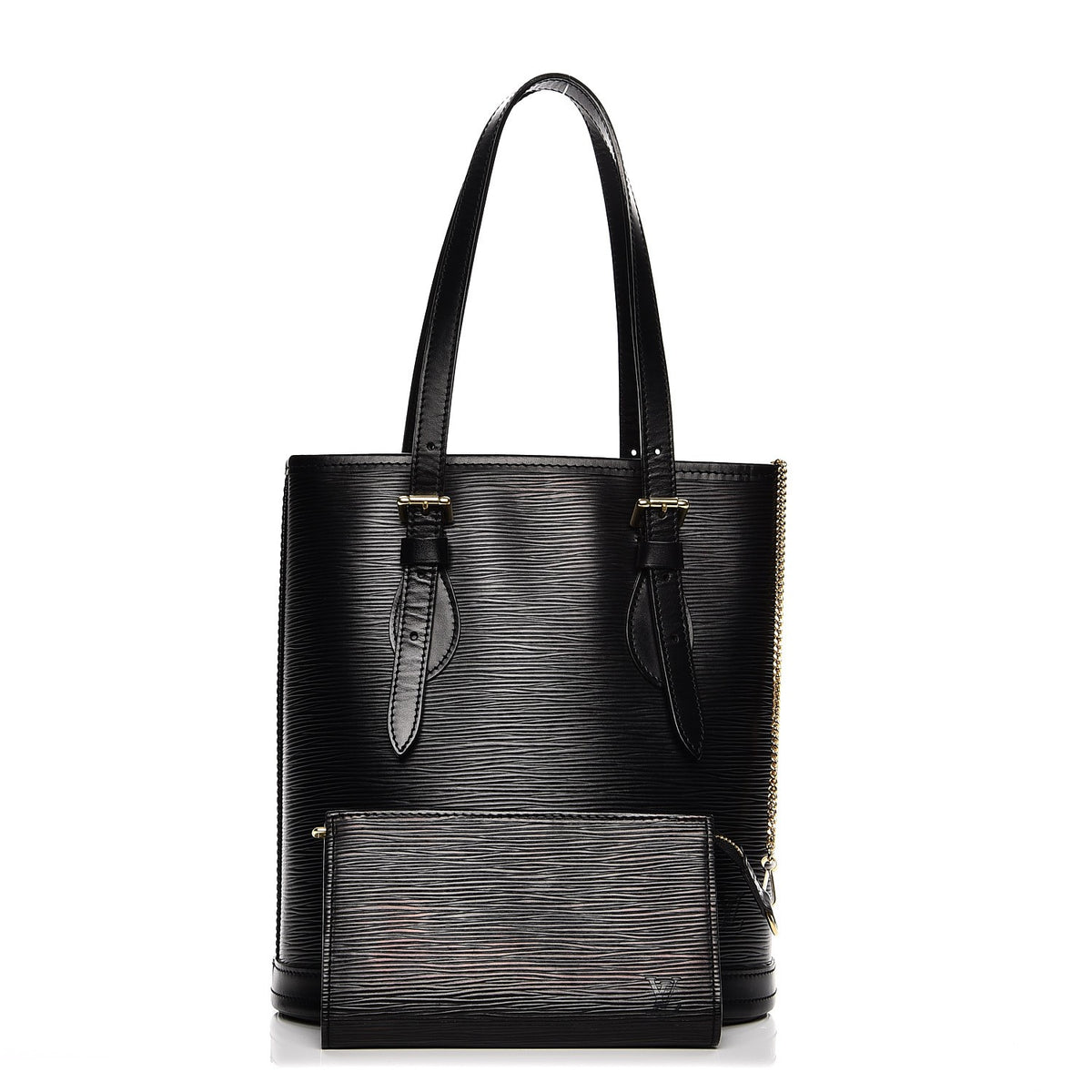 Louis Vuitton Epi Petit Bucket 23 Black 2 of 17