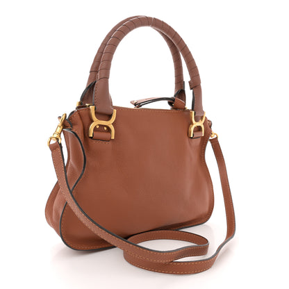 Chloe Calfskin Small Marcie Satchel Tan 3 of 15
