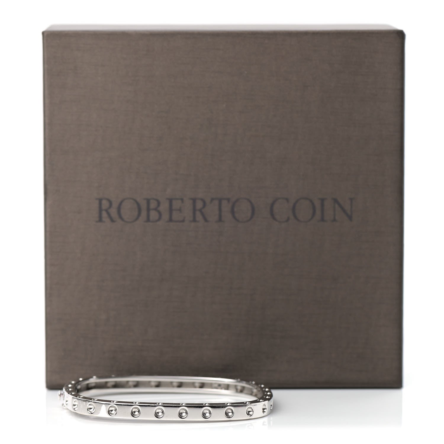 Roberto Coin 18K White Gold Diamond Pois Moi Single Row Bracelet 5 of 5