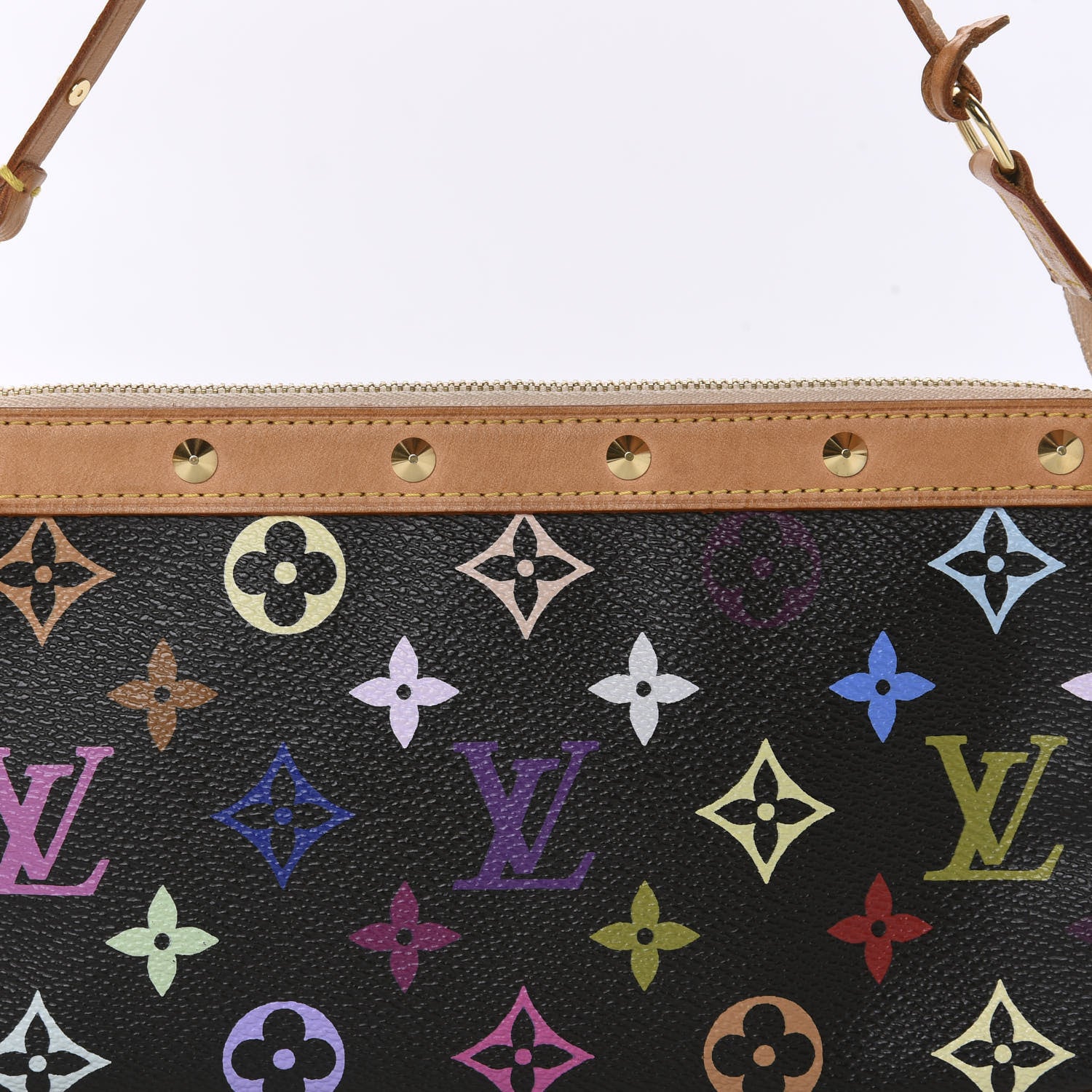 Louis Vuitton Monogram Multicolor Pochette Accessories Black 11 of 11