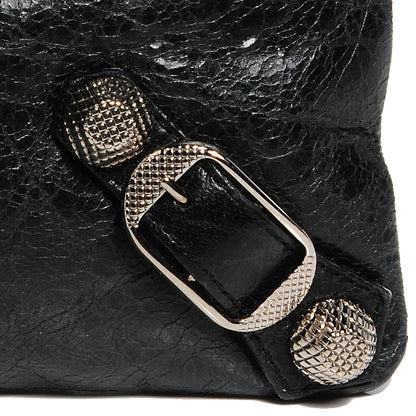 Balenciaga Agneau Giant Silver Hardware M Porte-Monnaie Coin Purse Black 6 of 12