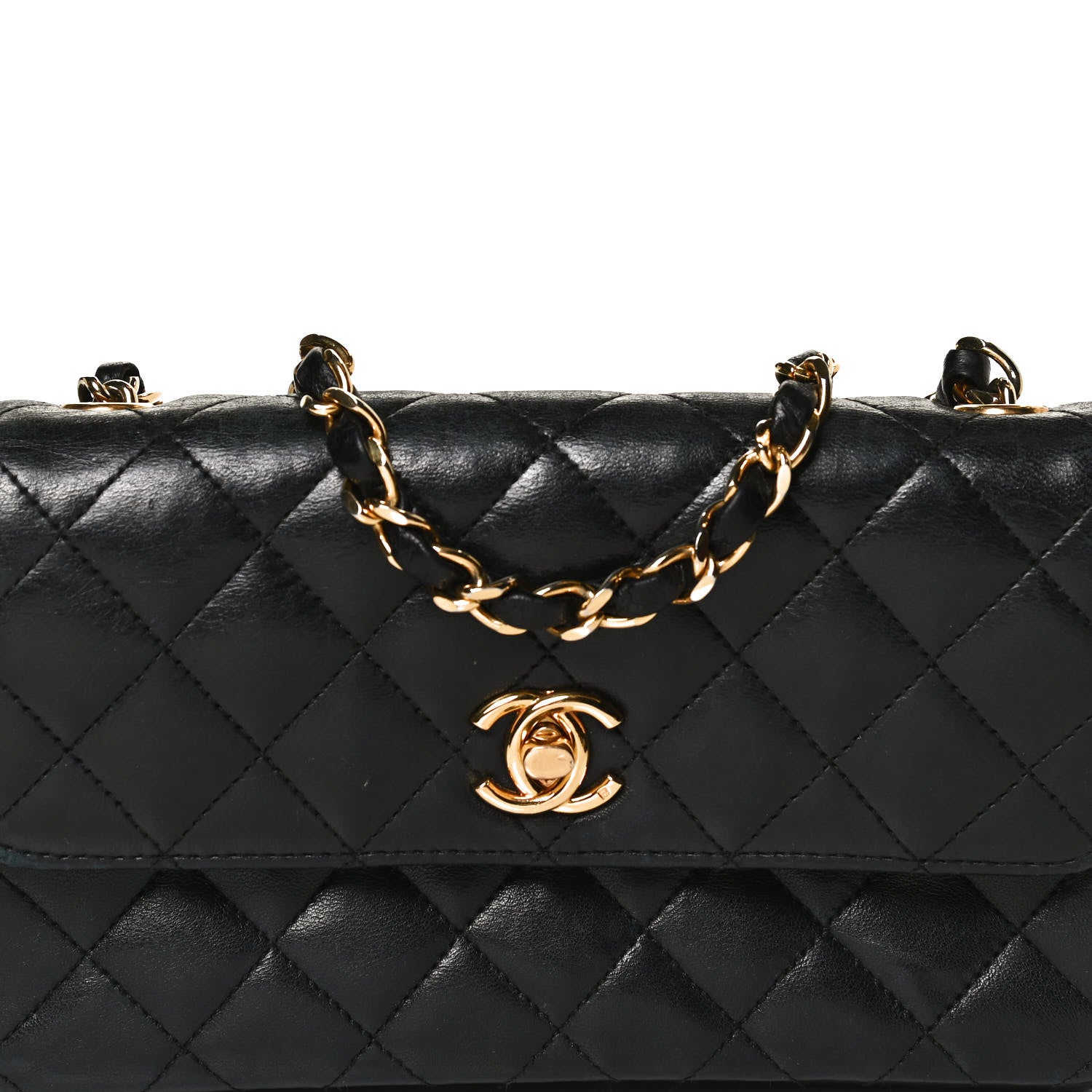 Chanel Lambskin Quilted Mini Rectangular Flap Black 6 of 8