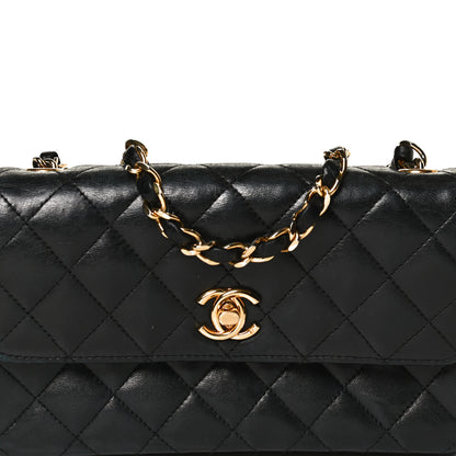 Chanel Lambskin Quilted Mini Rectangular Flap Black 6 of 8