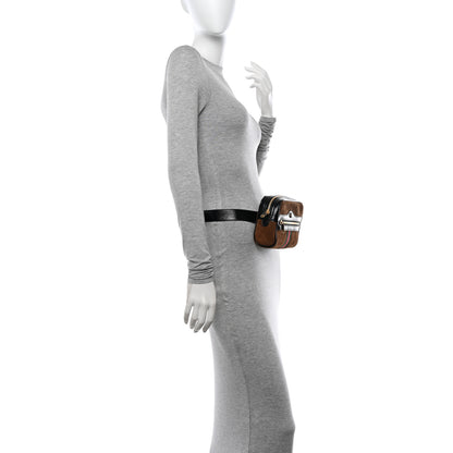 Gucci Suede Small Ophidia Belt Bag 85 34 Brown 3 of 10