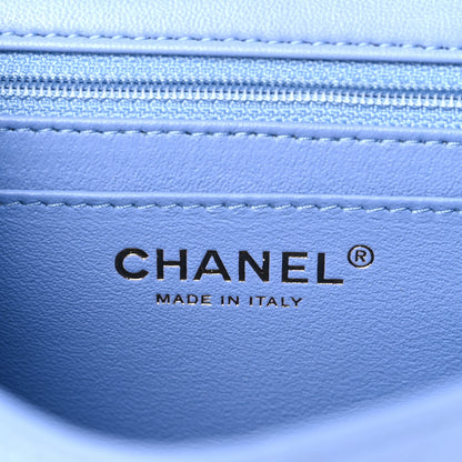 Chanel Lambskin Quilted Mini Square Flap Blue 5 of 11