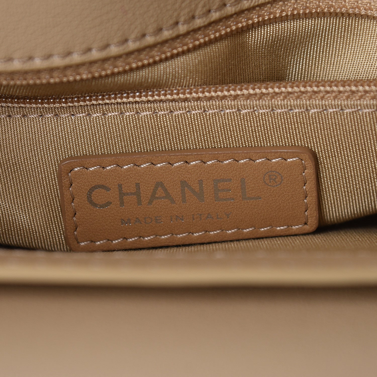Chanel Lambskin Quilted Large Natural CC Flap Beige 6 of 12