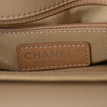 Chanel Lambskin Quilted Large Natural CC Flap Beige 6 of 12