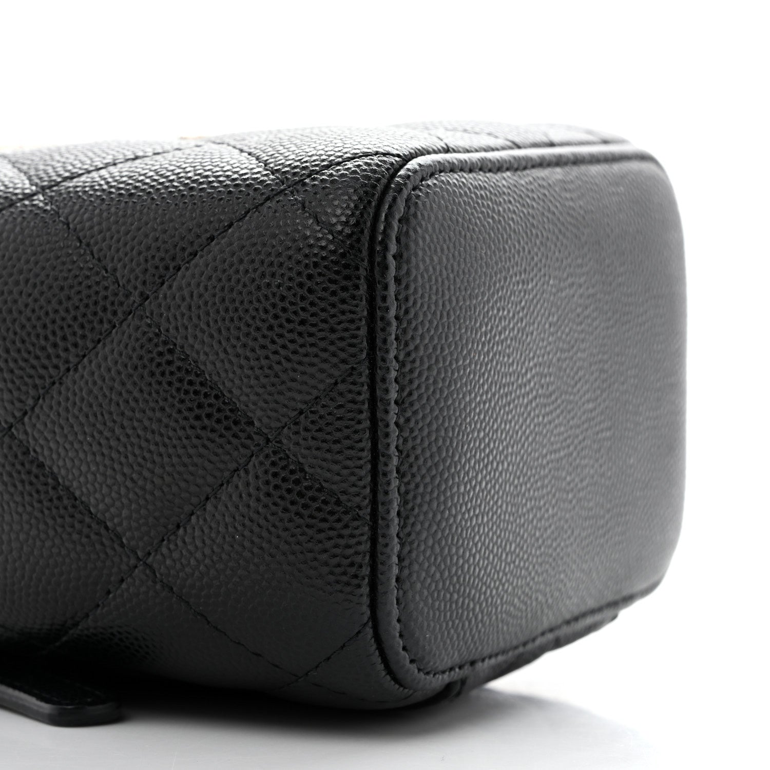 Chanel Caviar Quilted Mini Vanity Case With Chain Black 8 of 10
