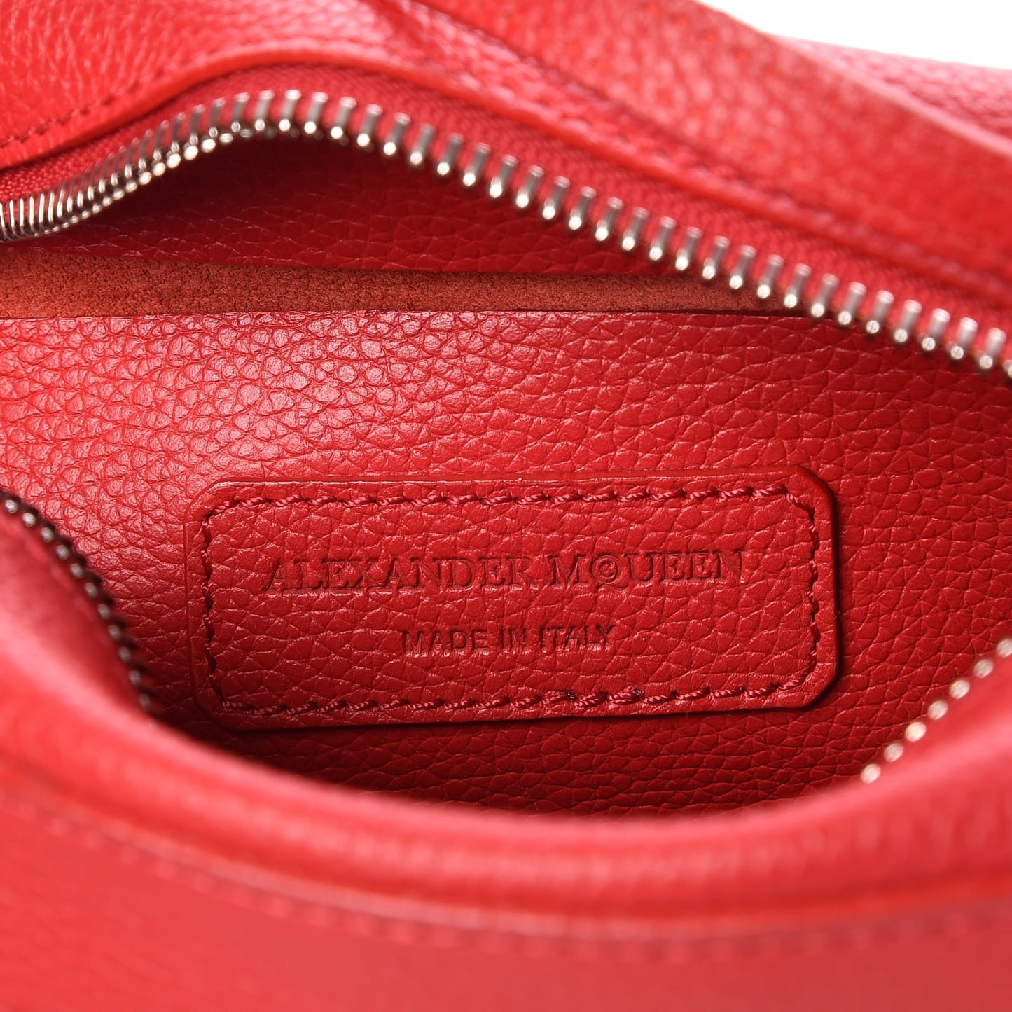 Calfskin Skull Camera Shoulder Bag Red