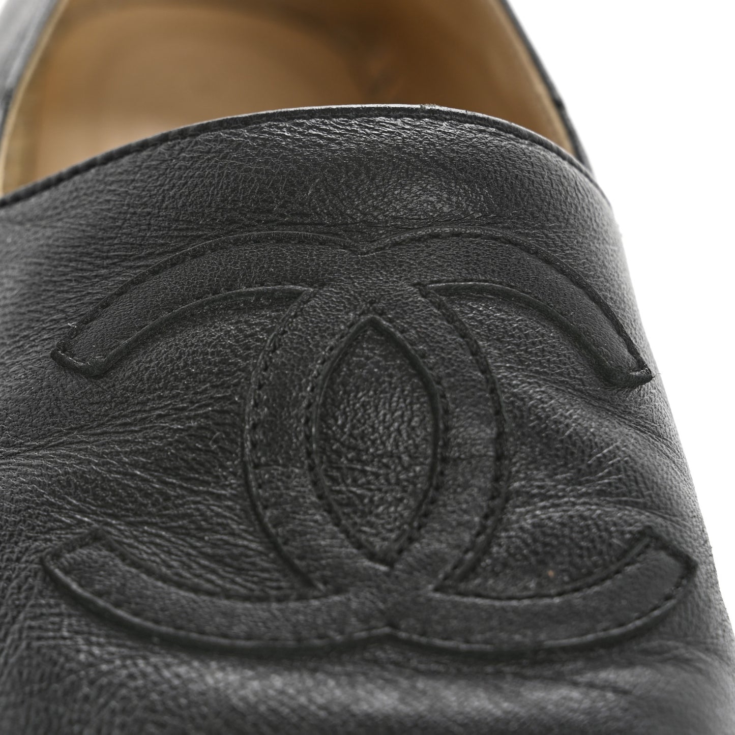 Lambskin CC Espadrilles 37 Black