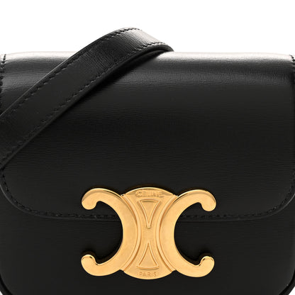 Celine Shiny Calfskin Mini Triomphe Black 8 of 10