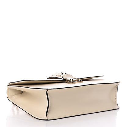 Valentino Garavani Vitello Medium Glam Lock Rockstud Flap Light Ivory 4 of 9